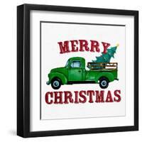 Merry Christmas Truck-Kim Allen-Framed Art Print