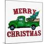 Merry Christmas Truck-Kim Allen-Mounted Art Print