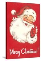 Merry Christmas. Winking Santa Claus-null-Stretched Canvas