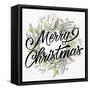 Merry Christmas Wreath Greens-Kim Allen-Framed Stretched Canvas