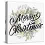 Merry Christmas Wreath Greens-Kim Allen-Stretched Canvas