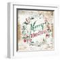 Merry Christmas Wreath-Jace Grey-Framed Art Print