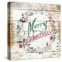 Merry Christmas Wreath-Jace Grey-Stretched Canvas