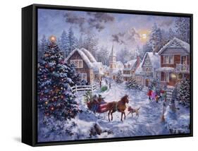 Merry Christmas-Nicky Boehme-Framed Stretched Canvas