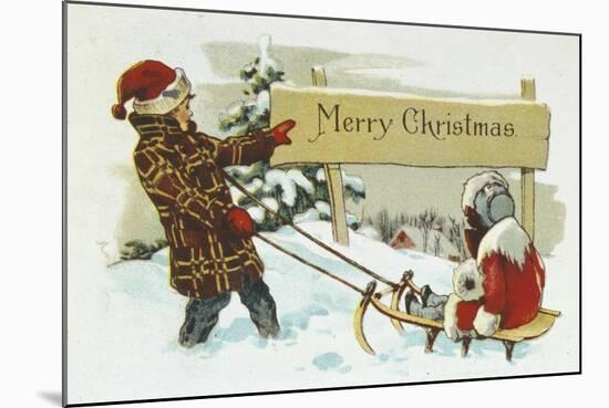 Merry Christmas-null-Mounted Giclee Print