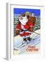 Merry Christmas-Curt Teich & Company-Framed Art Print
