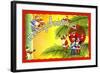 Merry Christmas-Curt Teich & Company-Framed Art Print