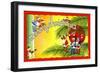 Merry Christmas-Curt Teich & Company-Framed Art Print