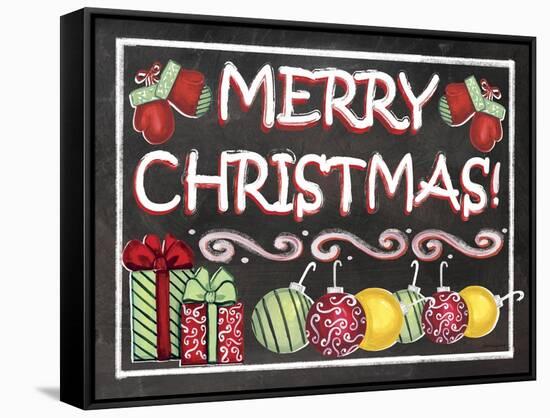 Merry Christmas-Laurie Korsgaden-Framed Stretched Canvas