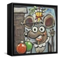 Merry Christmouse-Tim Nyberg-Framed Stretched Canvas