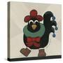 Merry Clucking Christmas-Annie Lane-Stretched Canvas
