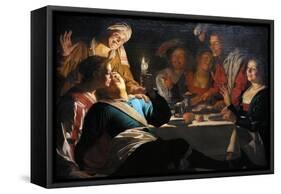 Merry Company, 1622-Gerrit van Honthorst-Framed Stretched Canvas