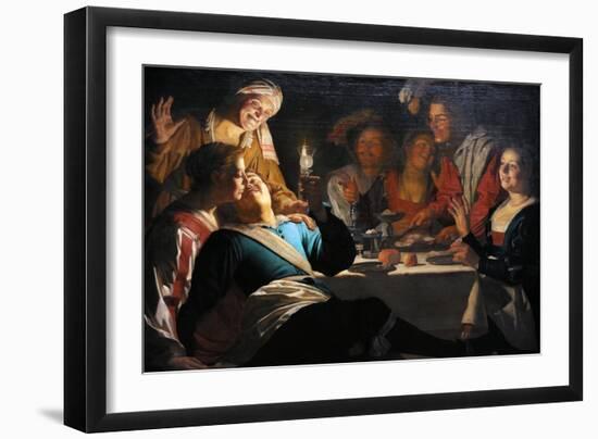 Merry Company, 1622-Gerrit van Honthorst-Framed Giclee Print