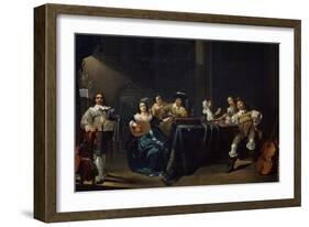 Merry Company, 17th Century-Jacob Duck-Framed Giclee Print