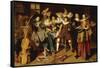 Merry Company in an Interior-Dirck Hals-Framed Stretched Canvas