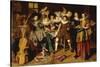 Merry Company in an Interior-Dirck Hals-Stretched Canvas