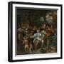 Merry Company on a Terrace, c.1670-Jan Havicksz. Steen-Framed Giclee Print