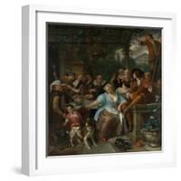 Merry Company on a Terrace, c.1670-Jan Havicksz. Steen-Framed Giclee Print