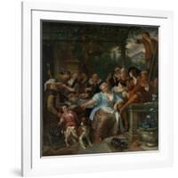 Merry Company on a Terrace, c.1670-Jan Havicksz. Steen-Framed Giclee Print