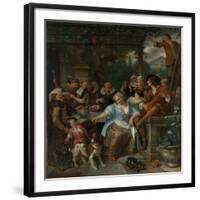 Merry Company on a Terrace, c.1670-Jan Havicksz. Steen-Framed Giclee Print