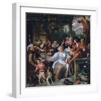 Merry Company on a Terrace, C1673-1675-Jan Steen-Framed Giclee Print