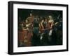 Merry Company with Fortune Teller, 1631-Valentin de Boullogne-Framed Giclee Print