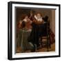 Merry Company with Violinist (Oil on Canvas)-Dirck Hals-Framed Giclee Print
