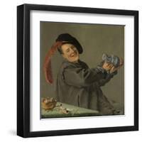 Merry Drinker (Jolly Toper)-Judith Leyster-Framed Art Print