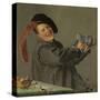 Merry Drinker (Jolly Toper)-Judith Leyster-Stretched Canvas