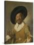 Merry Drinker-Frans Hals-Stretched Canvas