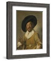 Merry Drinker-Frans Hals-Framed Art Print