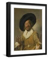 Merry Drinker-Frans Hals-Framed Art Print