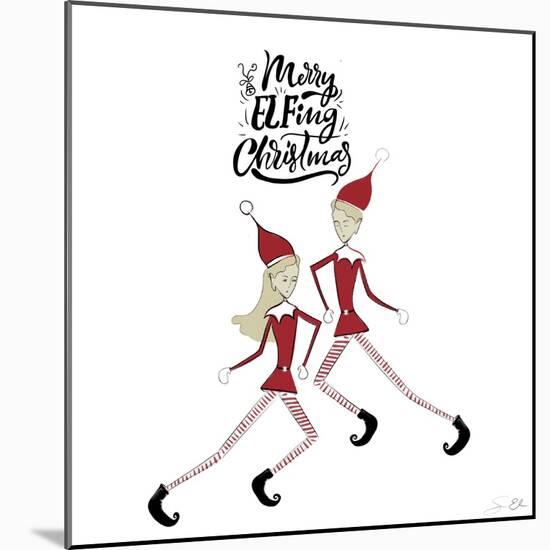 Merry Elfing Christmas 2-Sara Elizabeth-Mounted Art Print