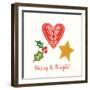 Merry Everything II Script-Mercedes Lopez Charro-Framed Art Print