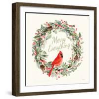 Merry Everything Wreath-Danhui Nai-Framed Art Print