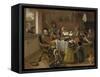 Merry Family-Jan Havicksz Steen-Framed Stretched Canvas