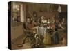 Merry Family-Jan Havicksz Steen-Stretched Canvas