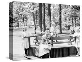Merry-Go-Round in Clark Park, Detroit, Mich.-null-Stretched Canvas