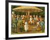 Merry go round or carousel in Paris, Champs Elysees-Thomas Crane-Framed Giclee Print