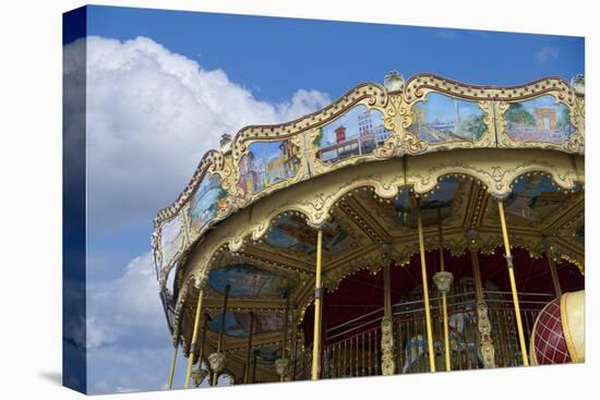 Merry-Go-Round Paris-Cora Niele-Stretched Canvas