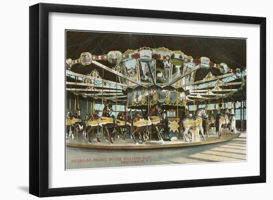 Merry-Go-Round, Providence, Rhode Island-null-Framed Art Print