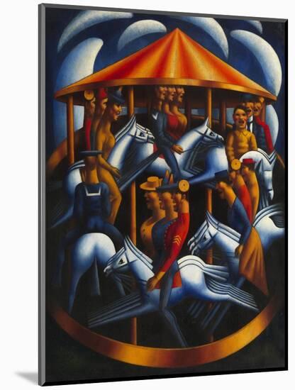 Merry-Go-Round-Mark Gertler-Mounted Giclee Print