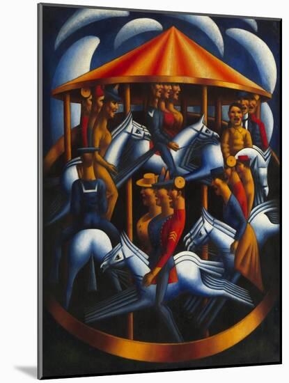 Merry-Go-Round-Mark Gertler-Mounted Giclee Print