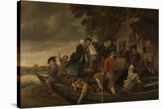 Merry Homecoming-Jan Havicksz Steen-Stretched Canvas