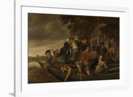 Merry Homecoming-Jan Havicksz Steen-Framed Art Print