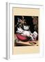 Merry Kitten-null-Framed Art Print