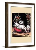 Merry Kitten-null-Framed Art Print