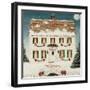 Merry Lil House Sq Merry Christmas-David Carter Brown-Framed Art Print