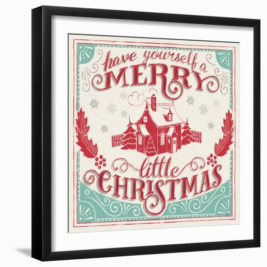 Merry Little Christmas V-Janelle Penner-Framed Art Print