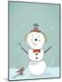 Merry Little Snowman, 2019 (Digital)-Roberta Murray-Mounted Giclee Print